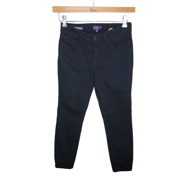 Nydj Clarissa Black Ankle denim jeans size 2P 2 Petite - Picture 1 of 6